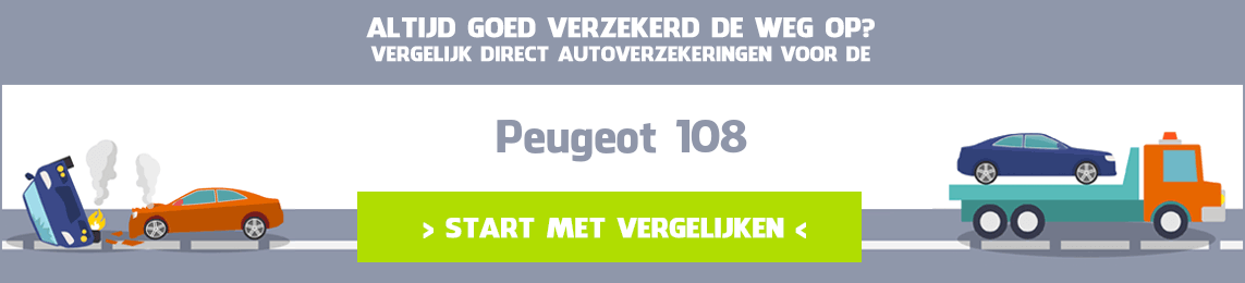 autoverzekering Peugeot 108